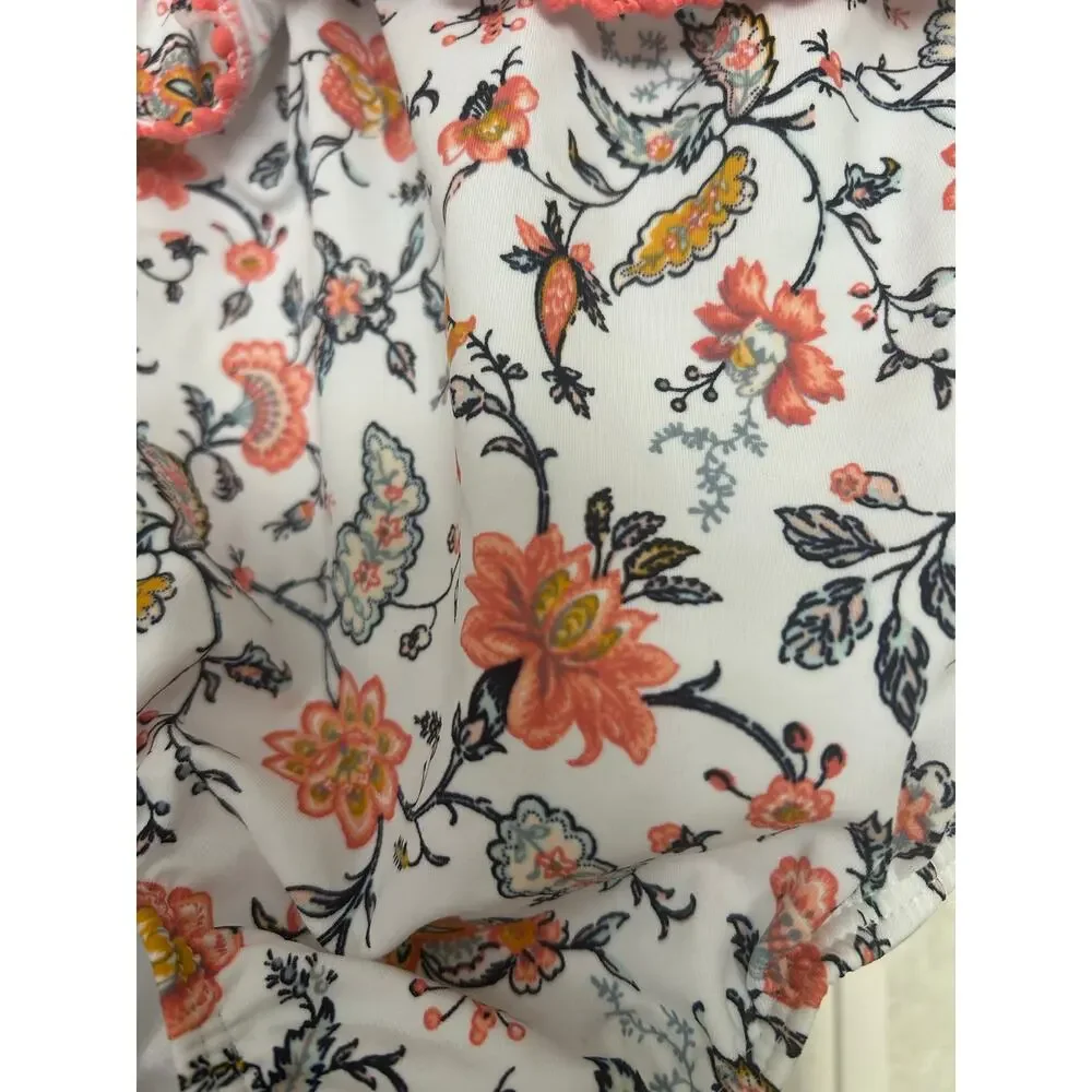 NWT Janie and Jack girls floral one piece Swimsuit 12-18M